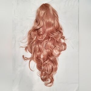 Sylvia Mixed Peach/Pink Natural Wave Wig (Middle Part)
